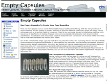 Tablet Screenshot of emptycapsules.org